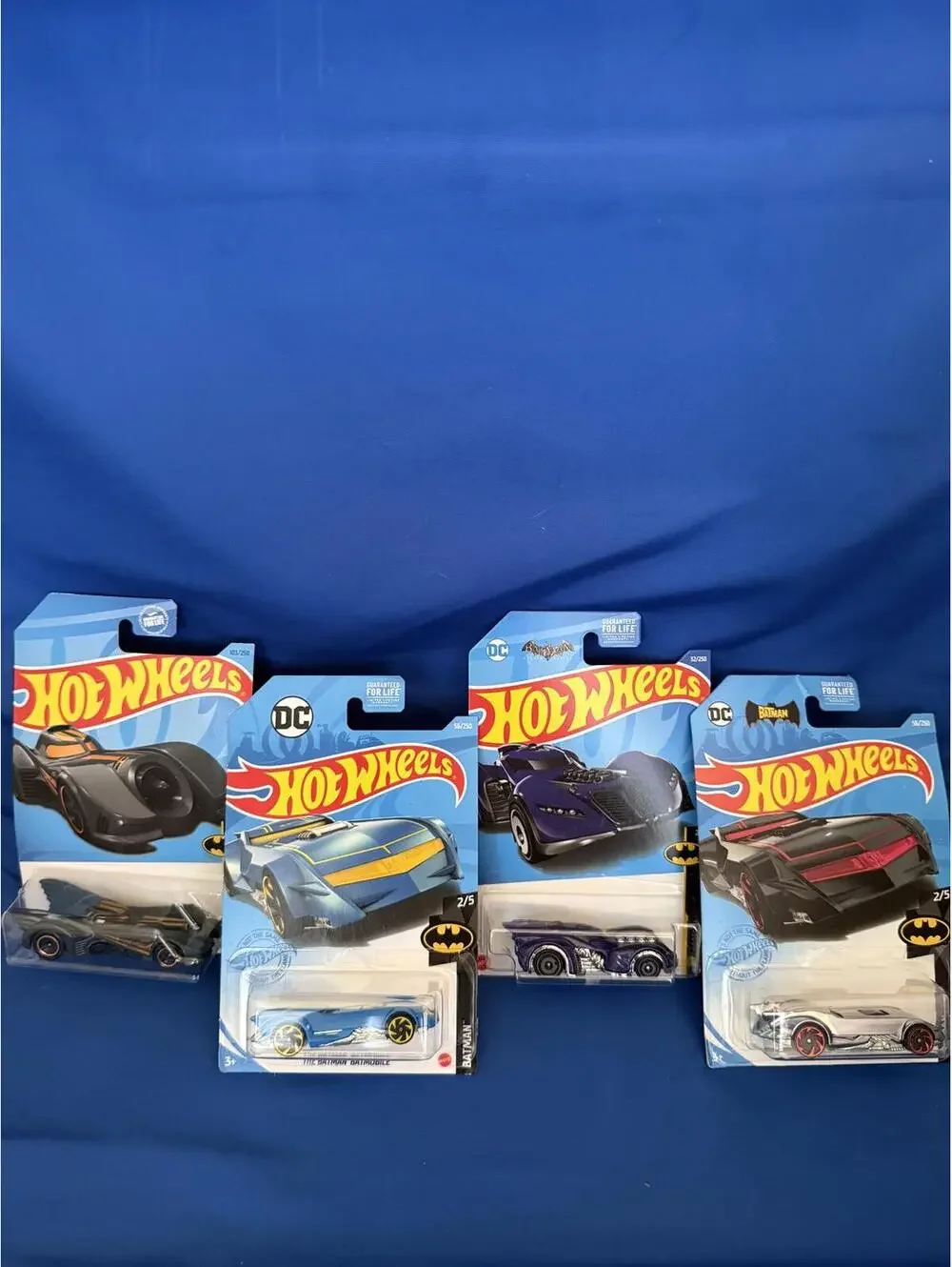 4 New DC Batman HOT WHEELS Arkham Asylum BATMOBILE Gotham MOVIE Varients LOT